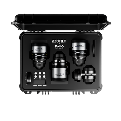 DZOFilm Pavo Kit de 3 lentes Anamórficos 2X, S35