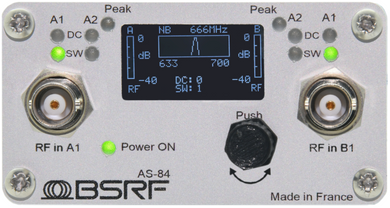 BSRF, Distribuidor activo de antena con filtro de banda variable AS-84
