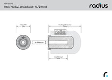 RADIUS, Parabrisas Nimbus de 10 cm (19/22)