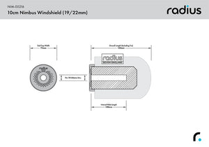 RADIUS, Parabrisas Nimbus de 10 cm (19/22)