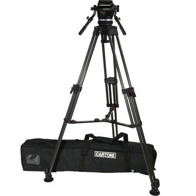 Cartoni Focus 18 Fluid Head con Trípode H601 y separador intermedio