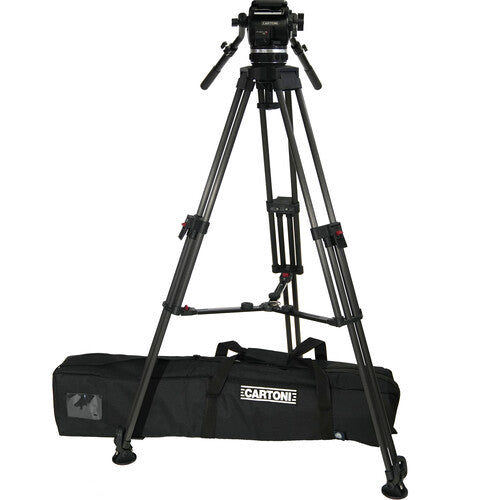 Cartoni Focus 18 Fluid Head con Trípode H601 y separador intermedio