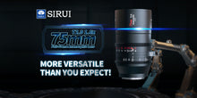 SIRUI VENUS Full Frame Lente anamórfico 75mm 1.6X T2.9