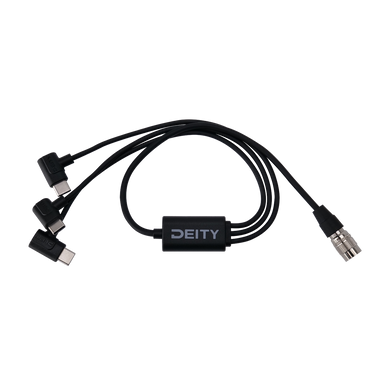 DEITY SPD-HR3U  Cable alimenatcion Hirose (4 pin) a triple USB-C