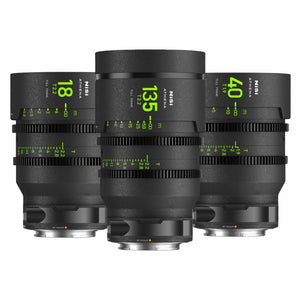 NiSi, Kit 3 lentes de fotograma completo ATHENA Prime 18mm, 40mm y 135mm