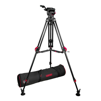 Cartoni Focus 12 Fluid Head con Red Lock Tripod System