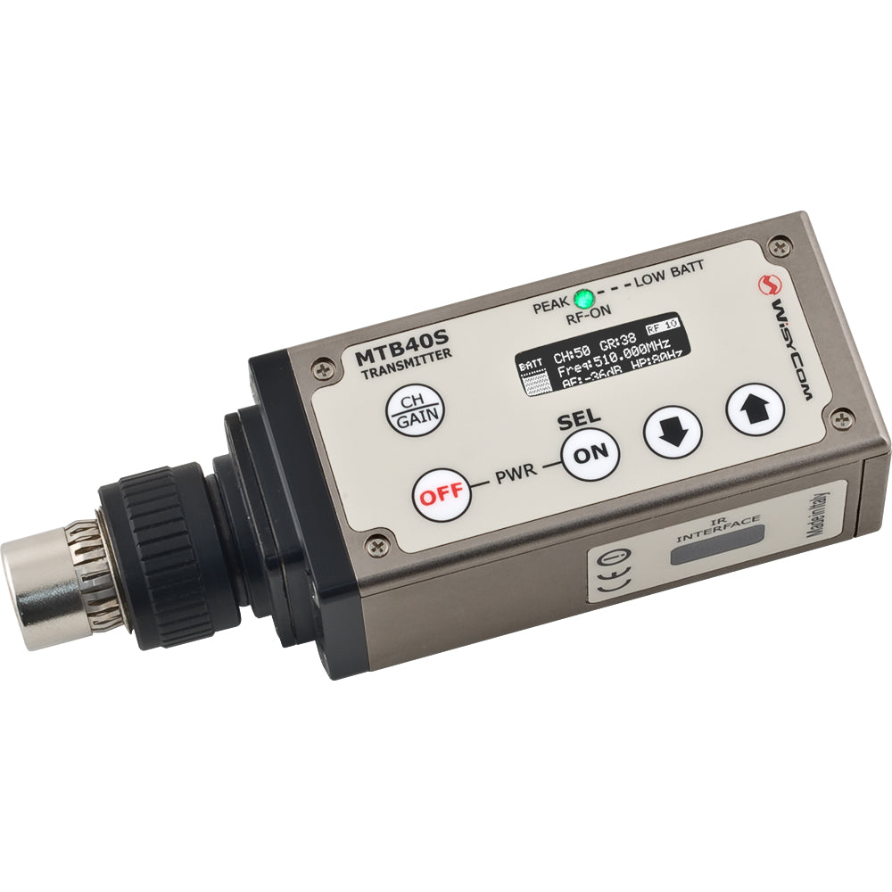 Wisycom MTB40, transmisor tipo Plug-On