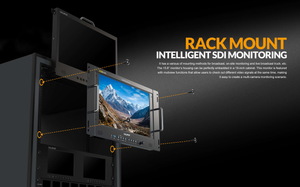 Liliput, Q15-8K Monitor de campo con estuche de transporte, 15,6" 4x12G-SDI, HDMI 2.0, 12G SFP alto brillo