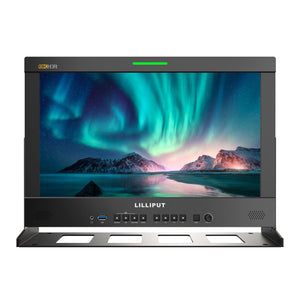Liliput, Q18-8K Monitor de campo c/placa batería, 17,3" 4x12G-SDI alto brillo