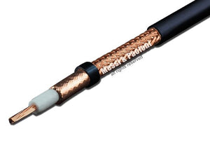 Bobina de Cable coaxial M&P Hyperflex 5 ( ø5.4mm/.212") Premium con conectores BNC para Antena y RF