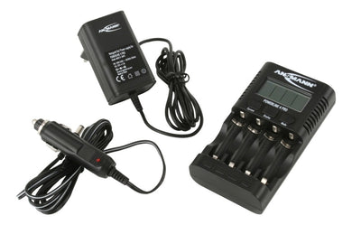 ANSMANN Cargador de batería Powerline 4 para baterías recargables NiMH AAA y AA