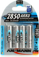 ANSMANN AA Bateria Recargable 2850mAh Alta Capacidad, Alta Durabilidad NiMH