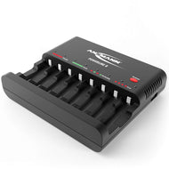 ANSMANN Cargador de batería de celda individual Powerline 8 para baterías recargables de NiMH AAA y AA