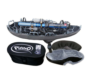 CINELA PIANO para microfonia DMS PIA-3S, Suspensor con cortaviento y Swivel de un eje
