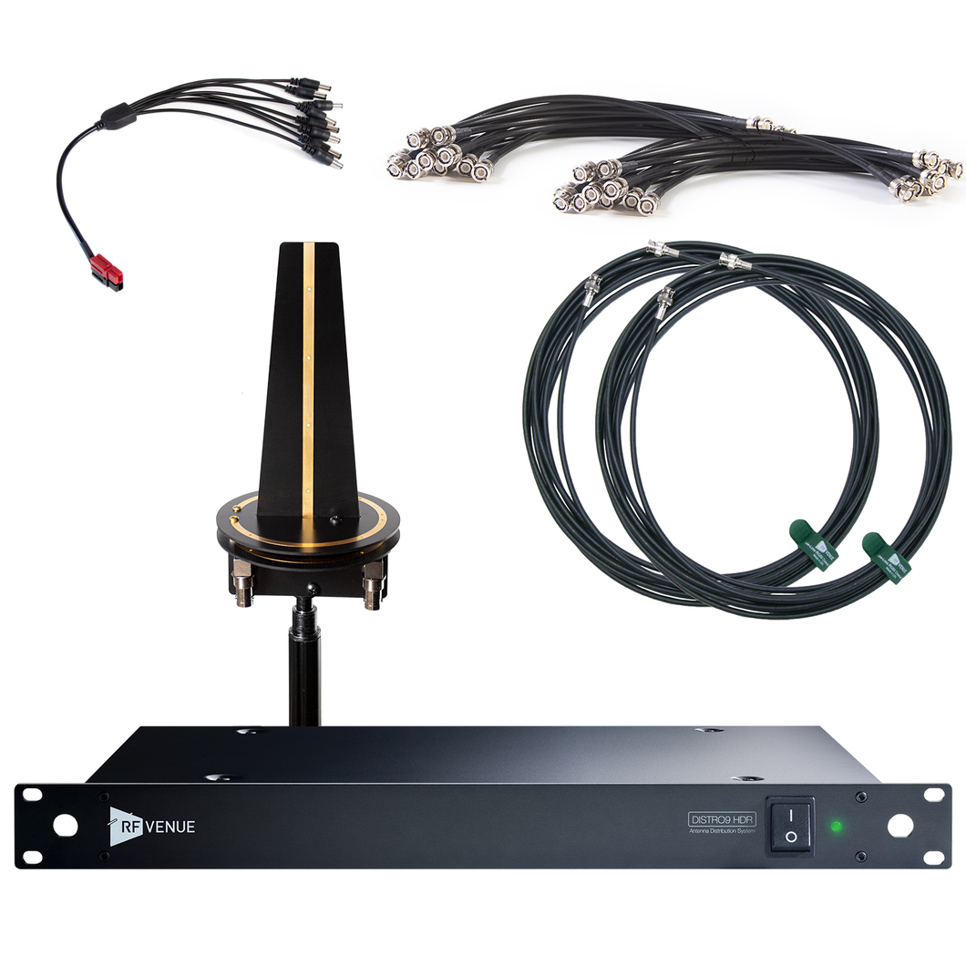 RF Venue RF D-OMNID9, Sistema distribución de antenas Diversity Omni y DISTRO9 HDR