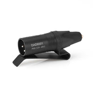 DPA DAD6001-BC Adaptador para MicroDot a XLR de 3 pines con clip de cinturón