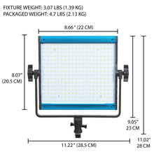 Dracast Serie X LED500 Kit de 2 luces LED bicolores con estuche de viaje acolchado de nailon