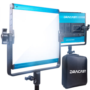 Dracast Serie X LED500 Kit de 2 luces LED bicolores con estuche de viaje acolchado de nailon