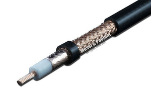 Cable coaxial M&P Extraflex 7 ( ø7.3mm/.287") Premium con conectores BNC para Antena y RF